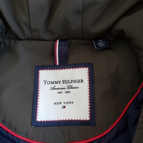Tommy Hilfiger Jacket Coat Olive Green XS - Picture 2 of 9